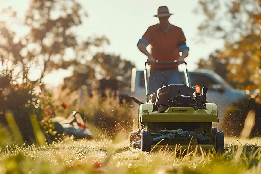 lightweight electric lawn mower